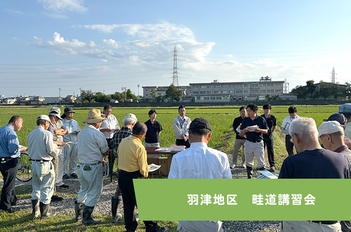 羽津地区　畦道講習会